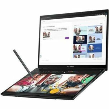 Asus ZenBook Duo UX8406 UX8406MA-DS76T 14" Touchscreen Detachable 2 in 1 Notebook - Full HD - Intel Core Ultra 7 155H - Intel Evo Platform - 16 GB - 1 TB SSD - Inkwell Gray UX8406MA-DS76T
