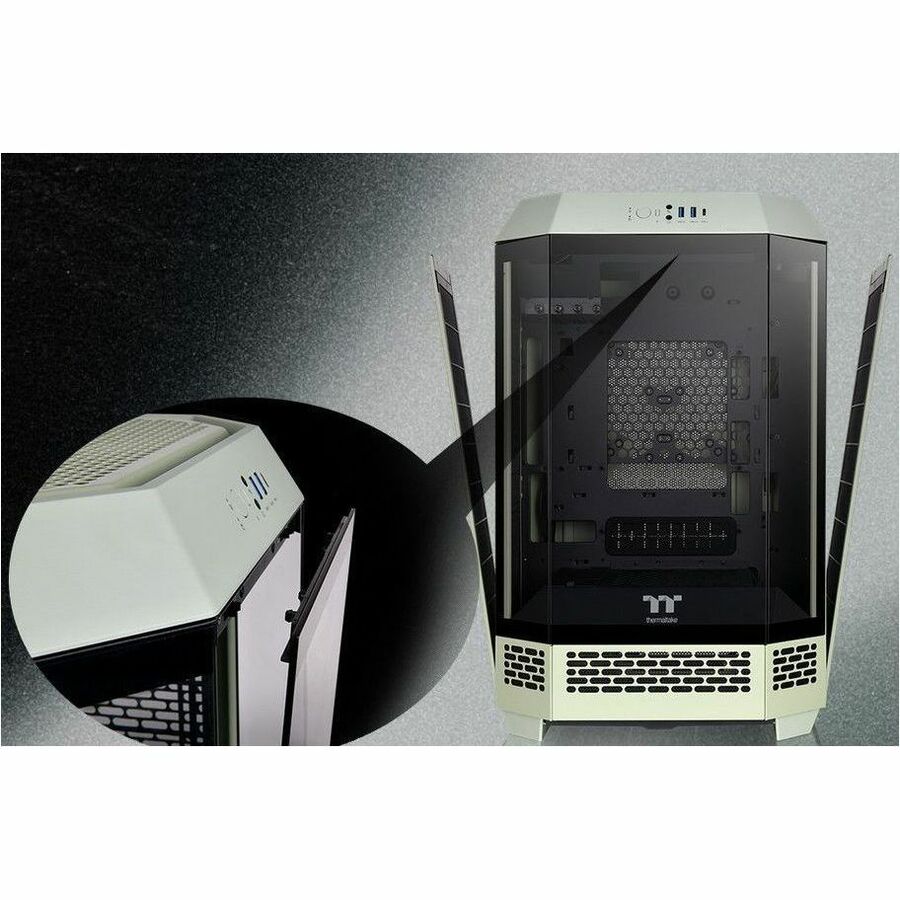 Thermaltake The Tower 300 Matcha Green Micro Tower Chassis CA-1Y4-00SEWN-00