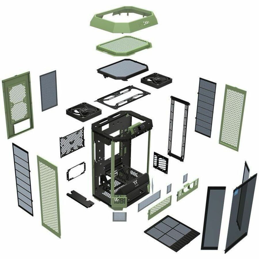 Thermaltake The Tower 300 Matcha Green Micro Tower Chassis CA-1Y4-00SEWN-00