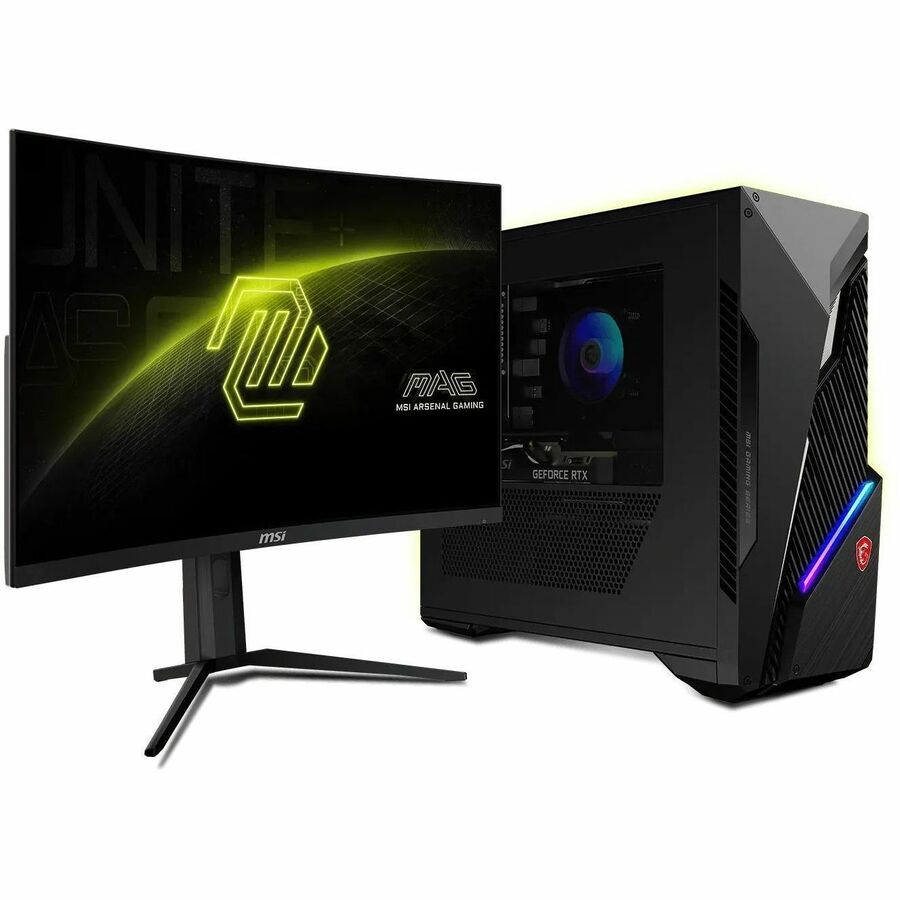 MSI MAG 321CUP 32" Class UW-QHD Curved Screen Gaming LED Monitor - 16:9 - Metallic Black, Black MAG321CUP