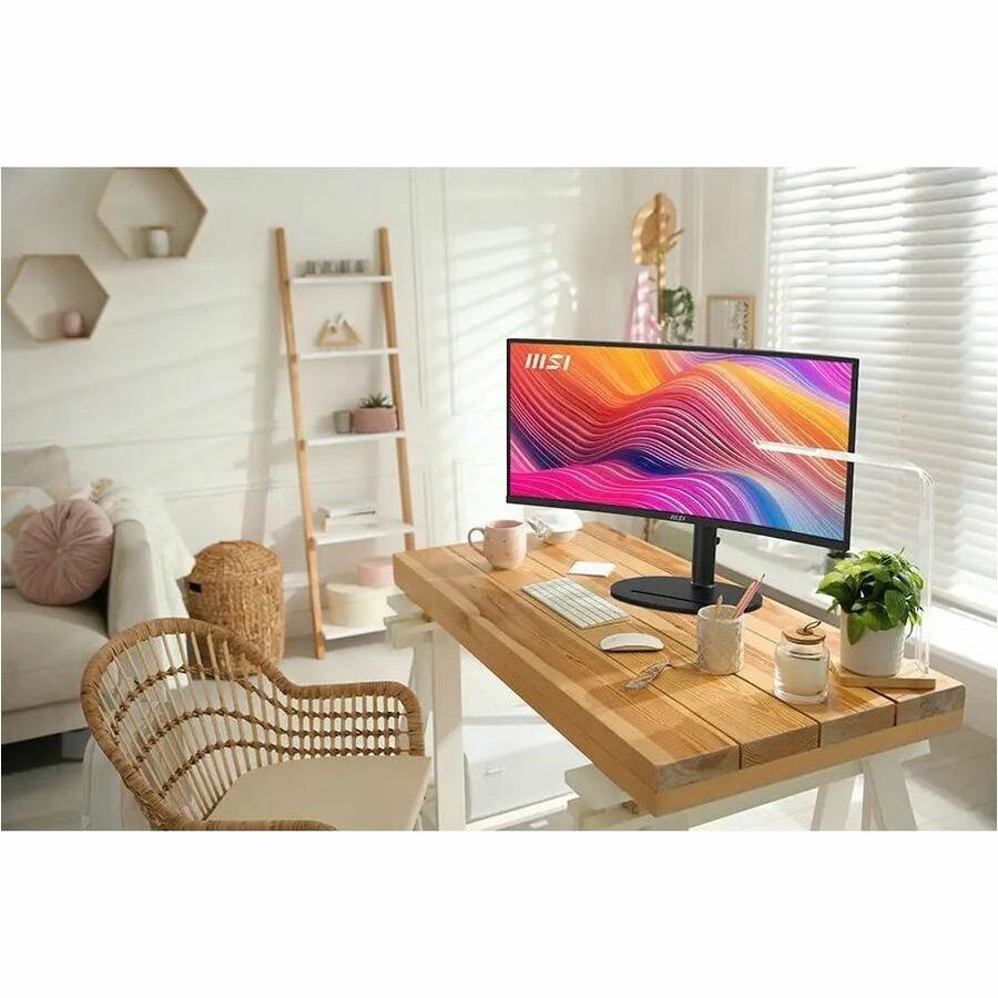 MSI Modern MD342CQP 34" Class UW-QHD Curved Screen LCD Monitor - 21:9 - Black, White ModernMD342CQP