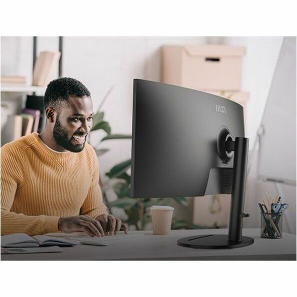 MSI Modern MD342CQP 34" Class UW-QHD Curved Screen LCD Monitor - 21:9 - Black, White ModernMD342CQP
