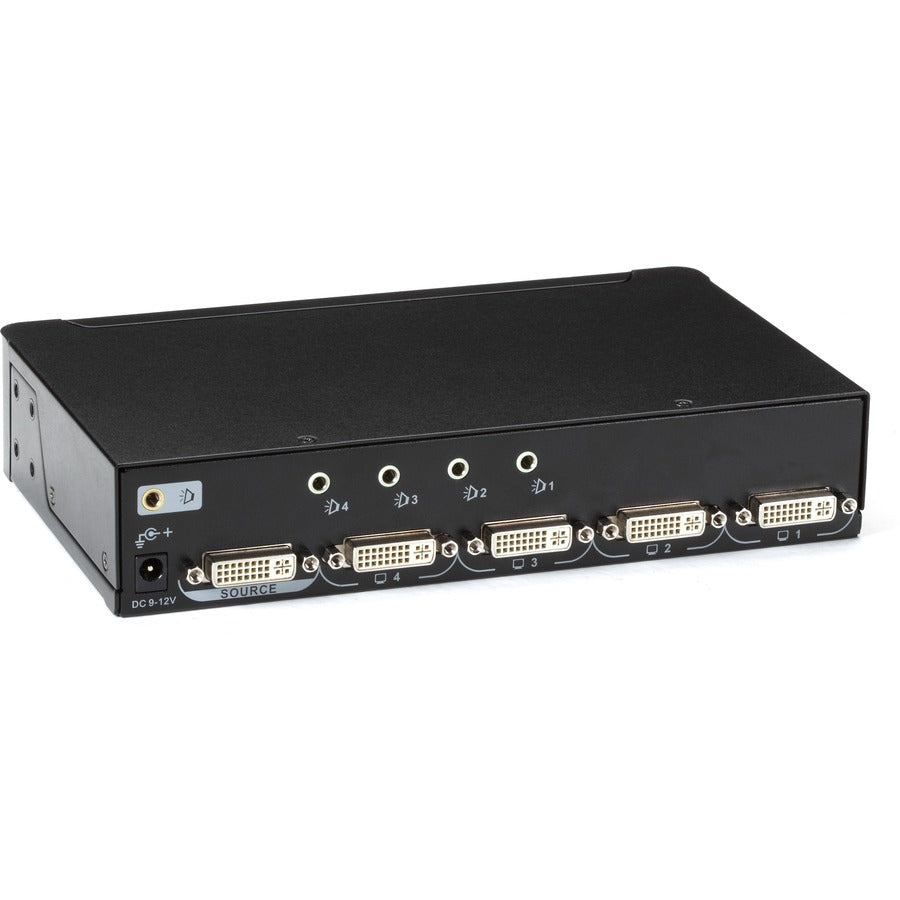 Black Box DVI-D Splitter with Audio and HDCP, 1 x 4 AVSP-DVI1X4