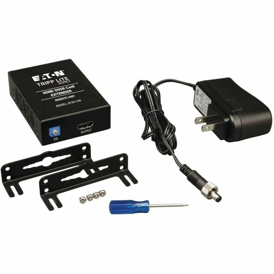 Eaton Tripp Lite Series HDMI over Cat5/6 Extender, Box-Style Remote Receiver for Video/Audio, Up to 150 ft. (45 m), TAA B126-1A0
