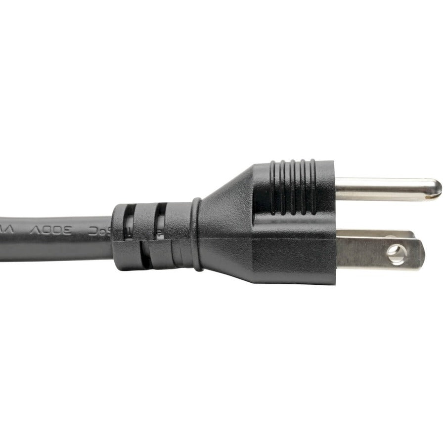 Eaton Tripp Lite Series Computer Power Cord, C19 to NEMA 5-15P - Heavy-Duty, 15A, 125V, 14 AWG, 10 ft. (3.05 m), Black P034-010