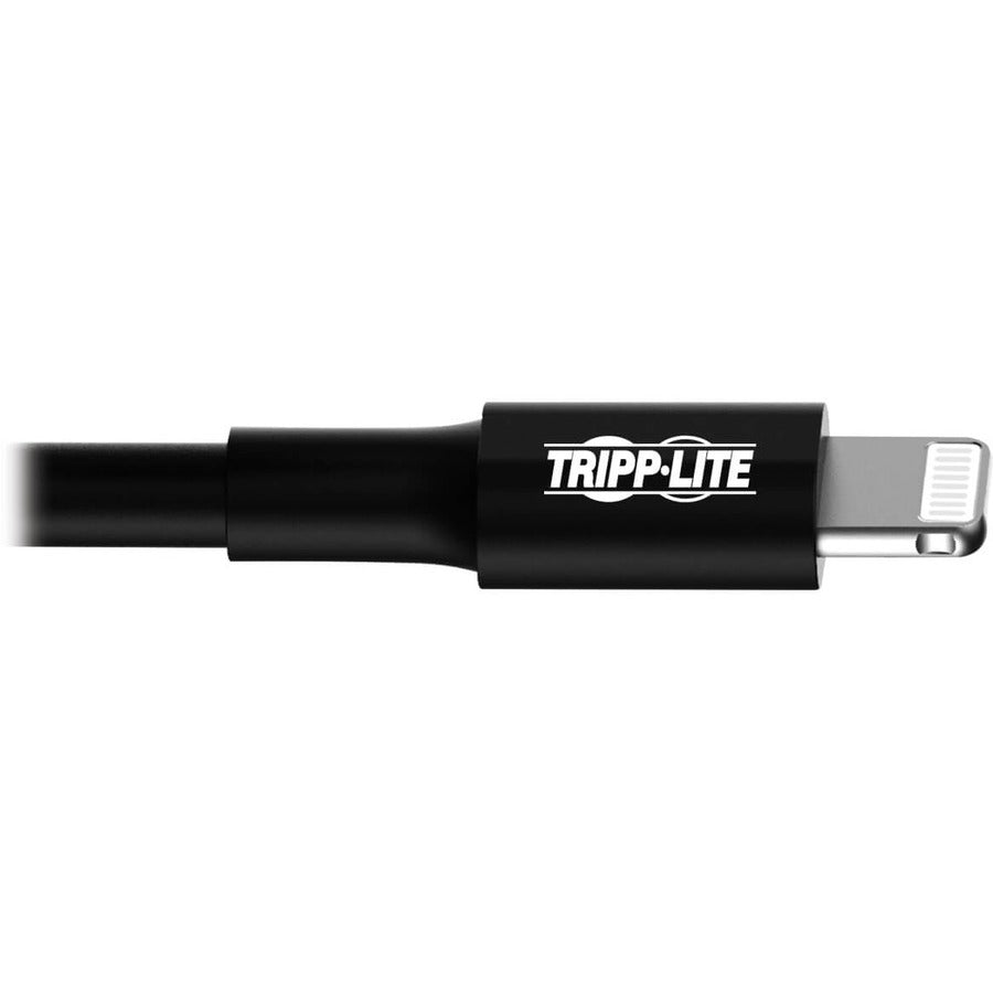 Eaton Tripp Lite Series USB-A to Lightning Sync/Charge Cable (M/M) - MFi Certified, Black, 3 ft. (0.9 m) M100-003-BK