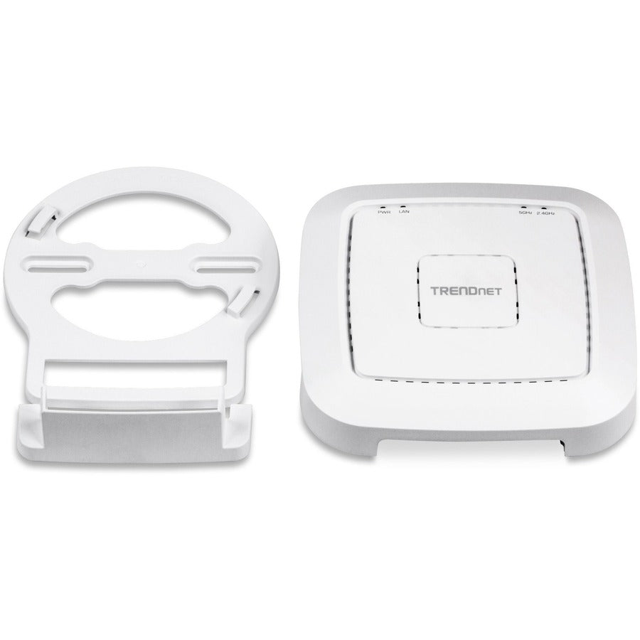 TRENDnet AC1200 Dual Band PoE Indoor Access Point, MU-MIMO, 867 Mbps WiFi AC, 300 Mbps WiFi N Bands, Client Bridge, Repeater Modes, Gigabit PoE LAN Port, Captive Portal For Hotspot, White, TEW-821DAP TEW-821DAP