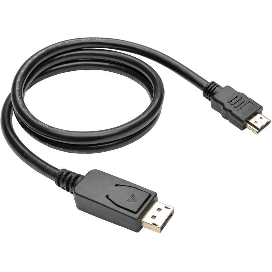 Eaton Tripp Lite Series DisplayPort 1.2 to HDMI Adapter Cable (DP with Latches to HDMI M/M), 4K, 3 ft. (0.9 m) P582-003-V2
