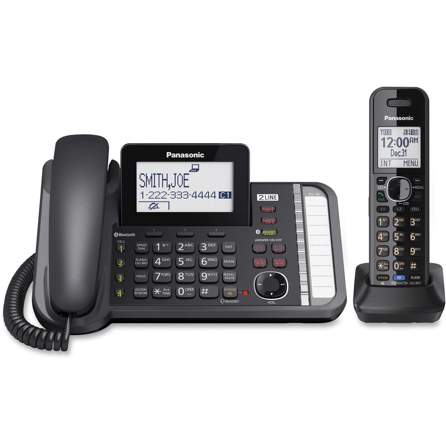 Panasonic Link2Cell KX-TG9581B DECT 6.0 Cordless Phone - Black KX-TG9581B