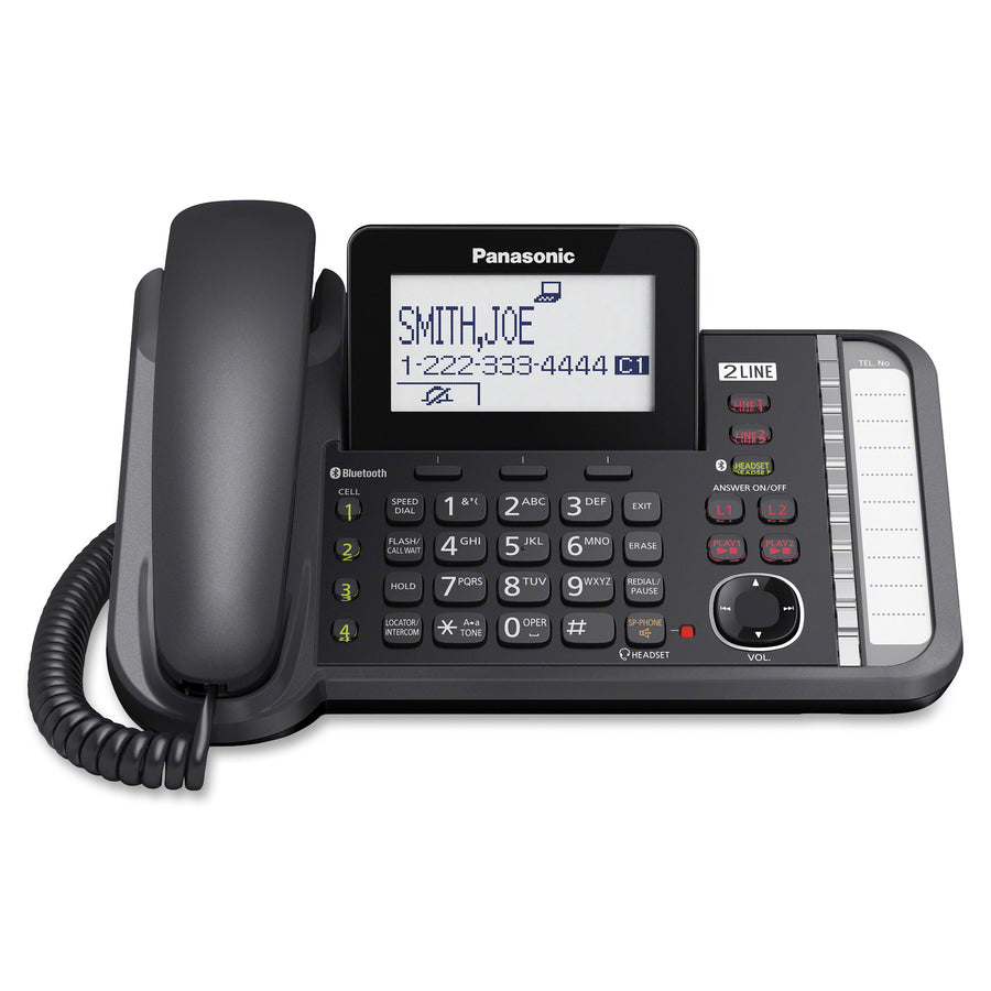 Panasonic Link2Cell KX-TG9581B DECT 6.0 Cordless Phone - Black KX-TG9581B
