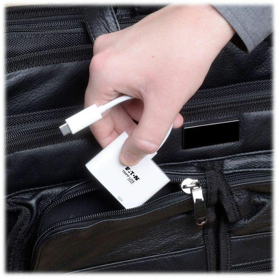 Eaton Tripp Lite Series USB-C to VGA Adapter with PD Charging, White U444-06N-V-C