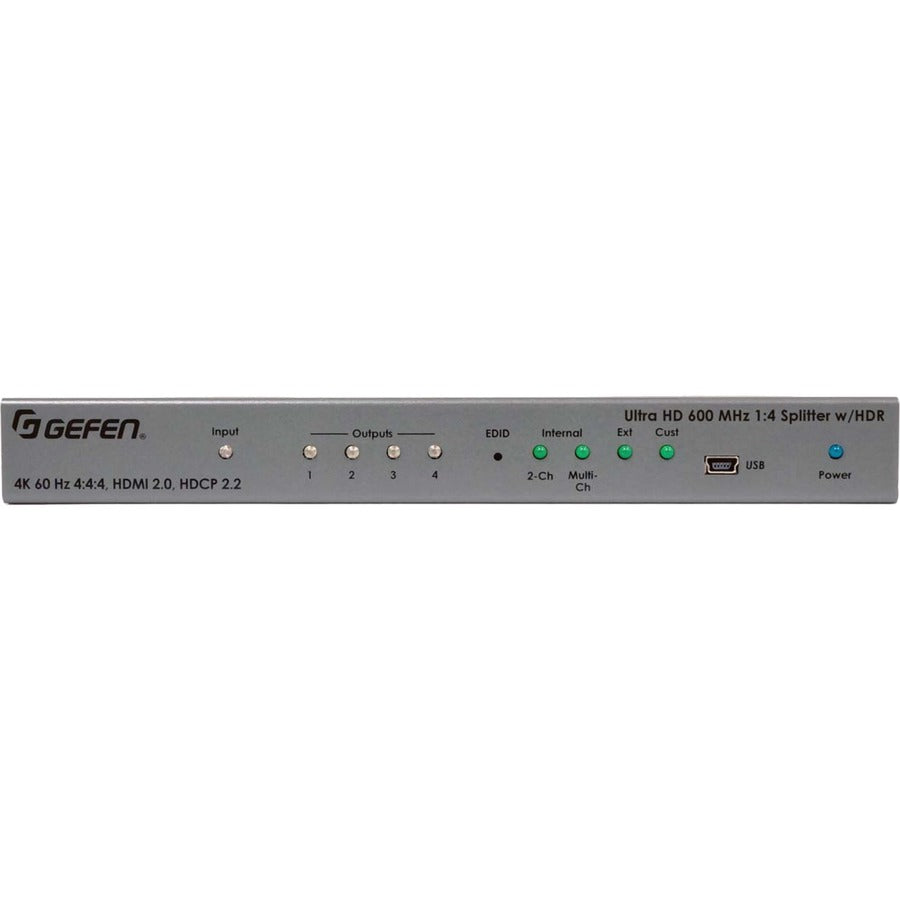 Gefen Ultra HD 600 MHz 1:4 Splitter for HDMI w/ HDR EXT-UHD600-14