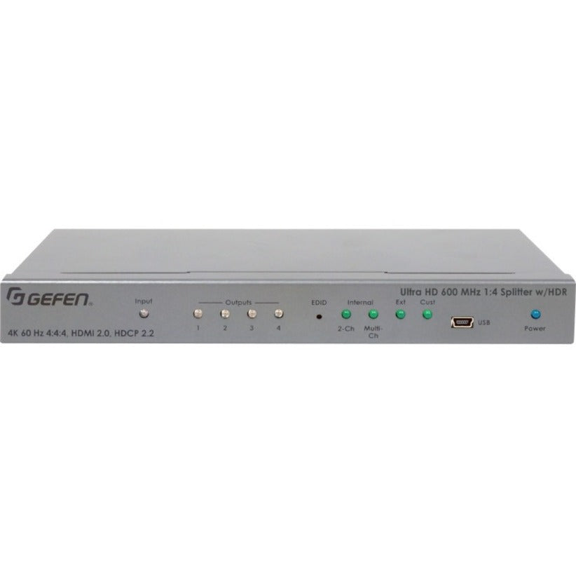 Gefen Ultra HD 600 MHz 1:4 Splitter for HDMI w/ HDR EXT-UHD600-14