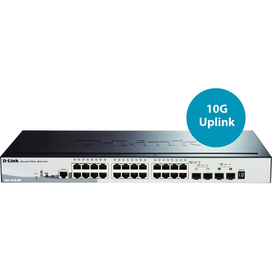 D-Link SmartPro DGS-1510-28P Ethernet Switch DGS-1510-28P