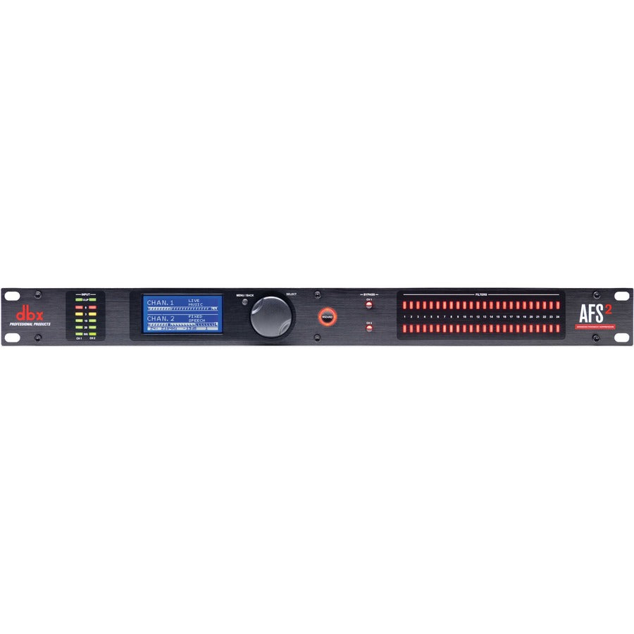 dbx Advanced Feedback Suppression Processor with Full LCD Display DBXAFS2-V