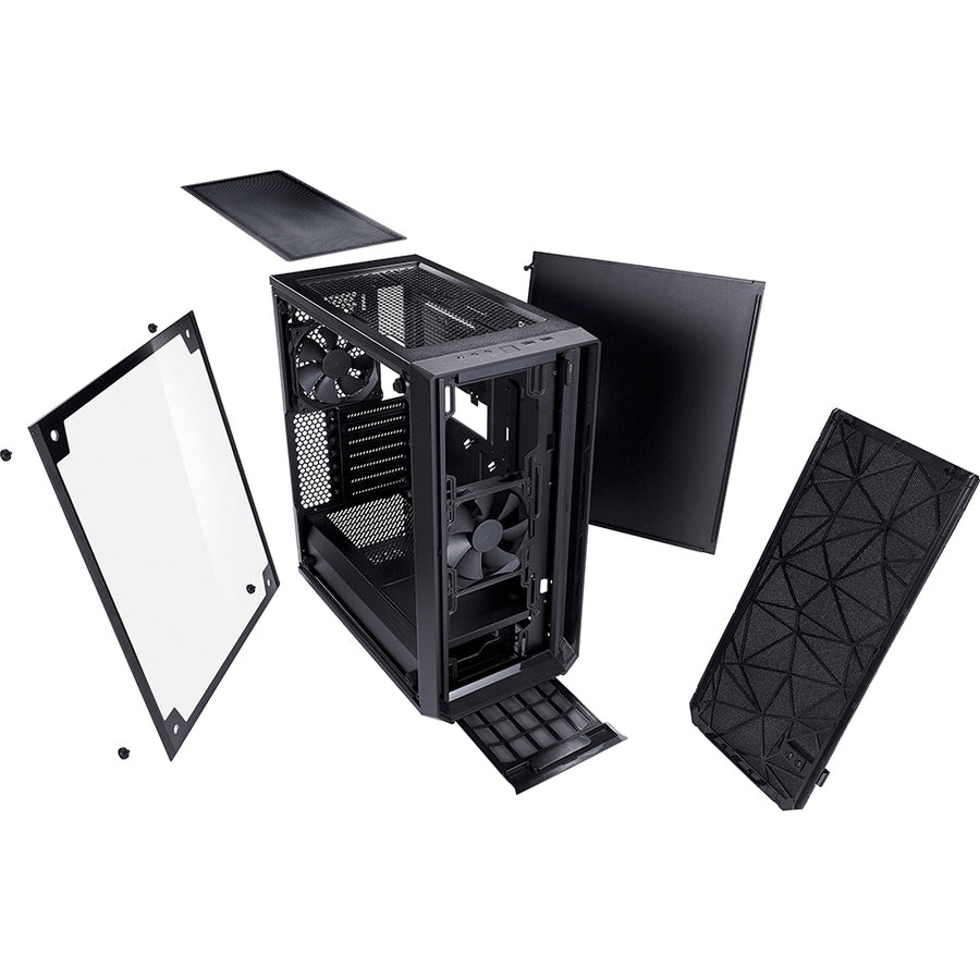 Fractal Design Meshify C-TG Computer Case FD-CA-MESH-C-BKO-TGL