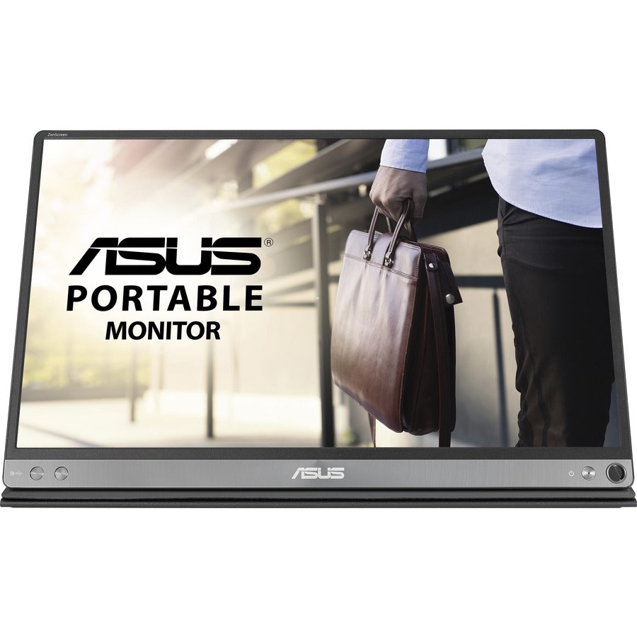 Asus ZenScreen MB16AC 16" Class Full HD LCD Monitor - 16:9 - Dark Gray, Black MB16AC
