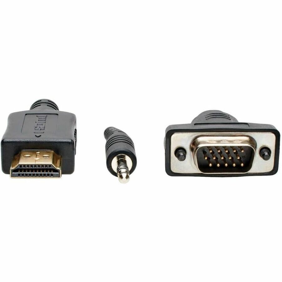 Eaton Tripp Lite Series HDMI to VGA + Audio Active Adapter Cable (HDMI to Low-Profile HD15 + 3.5 mm M/M), 15 ft. (4.6 m) P566-015-VGA-A