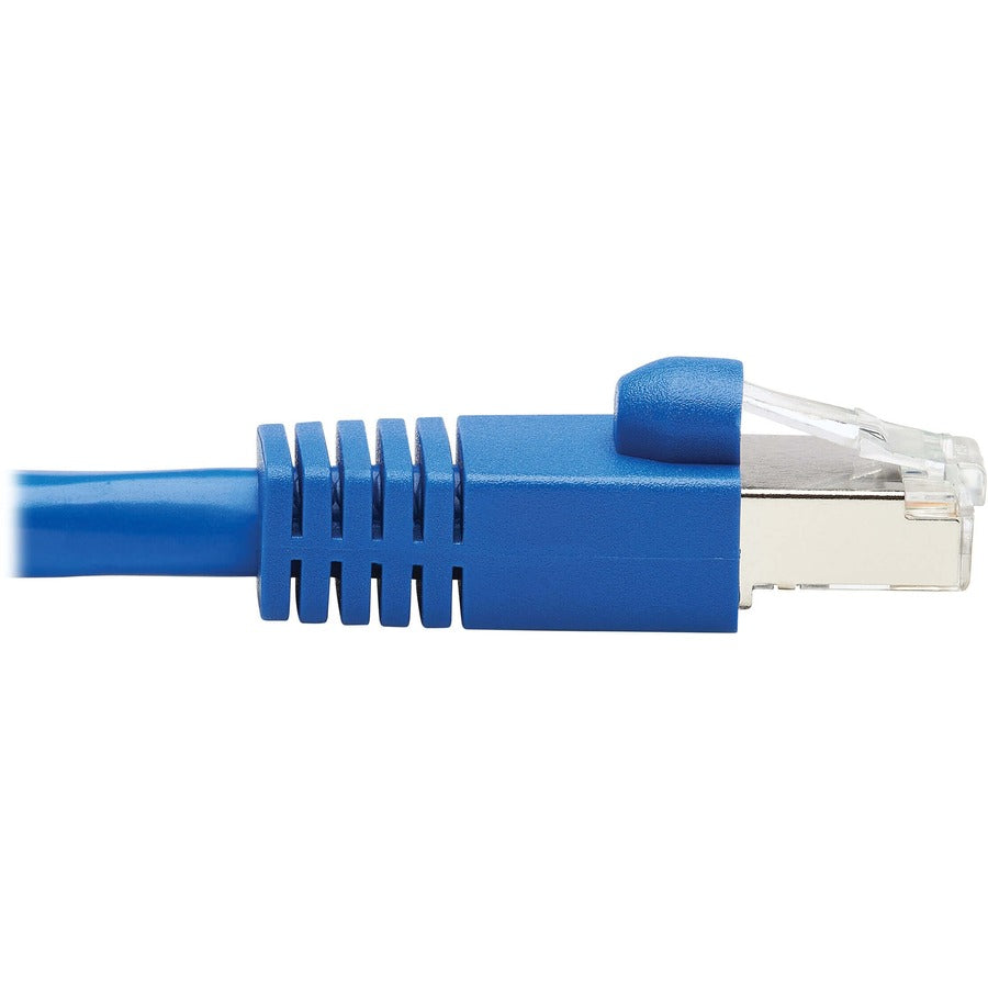 Eaton Tripp Lite Series Cat6a 10G Snagless F/UTP Ethernet Cable (RJ45 M/M), PoE, CMR-LP, Blue, 50 ft. (15.24 m), TAA N261P-050-BL