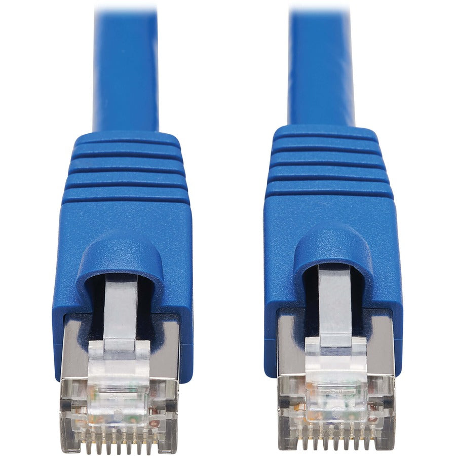 Eaton Tripp Lite Series Cat6a 10G Snagless F/UTP Ethernet Cable (RJ45 M/M), PoE, CMR-LP, Blue, 50 ft. (15.24 m), TAA N261P-050-BL
