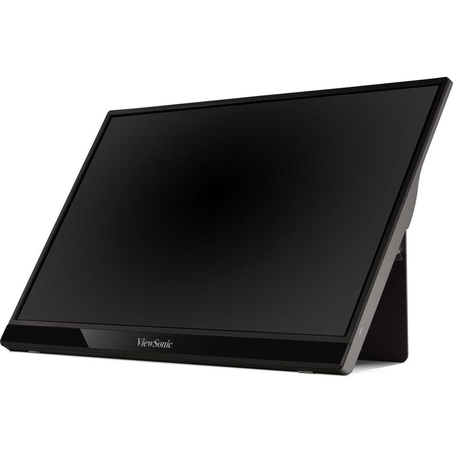 ViewSonic VG1655 15.6 Inch 1080p Portable Monitor with 2 Way Powered 60W USB C, IPS, Eye Care, Dual Speakers, Built-in Stand with Magnetic Cover VG1655