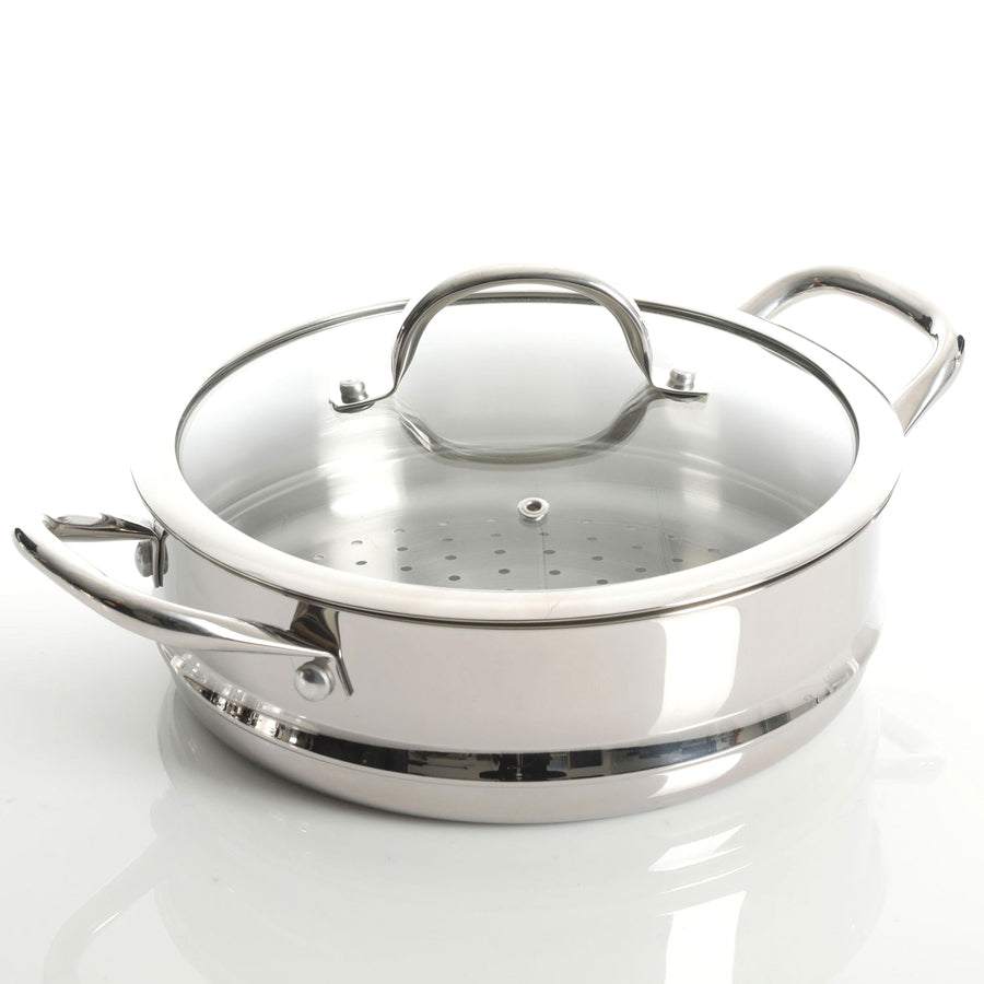 Gibson Devon 10 Piece Cookware Set, Stainless Steel 126379.10