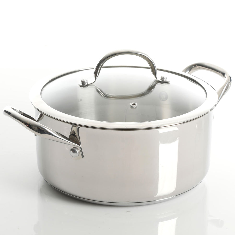 Gibson Devon 10 Piece Cookware Set, Stainless Steel 126379.10