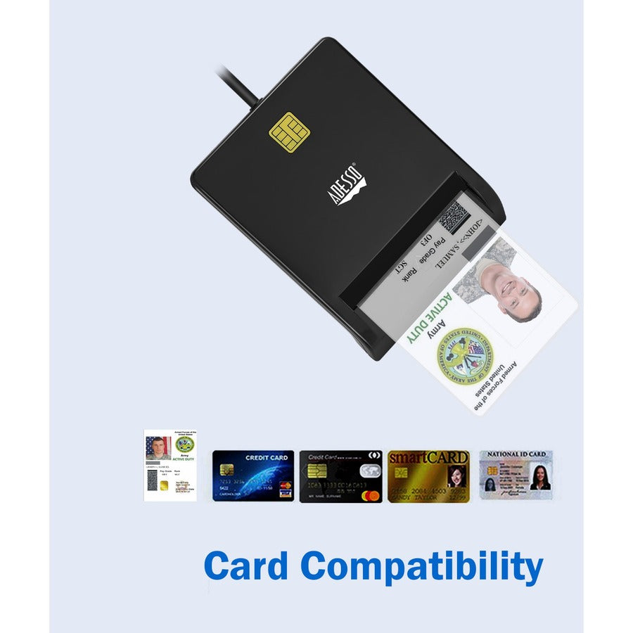 Adesso SCR-100 Smart Card Reader SCR-100-TAA