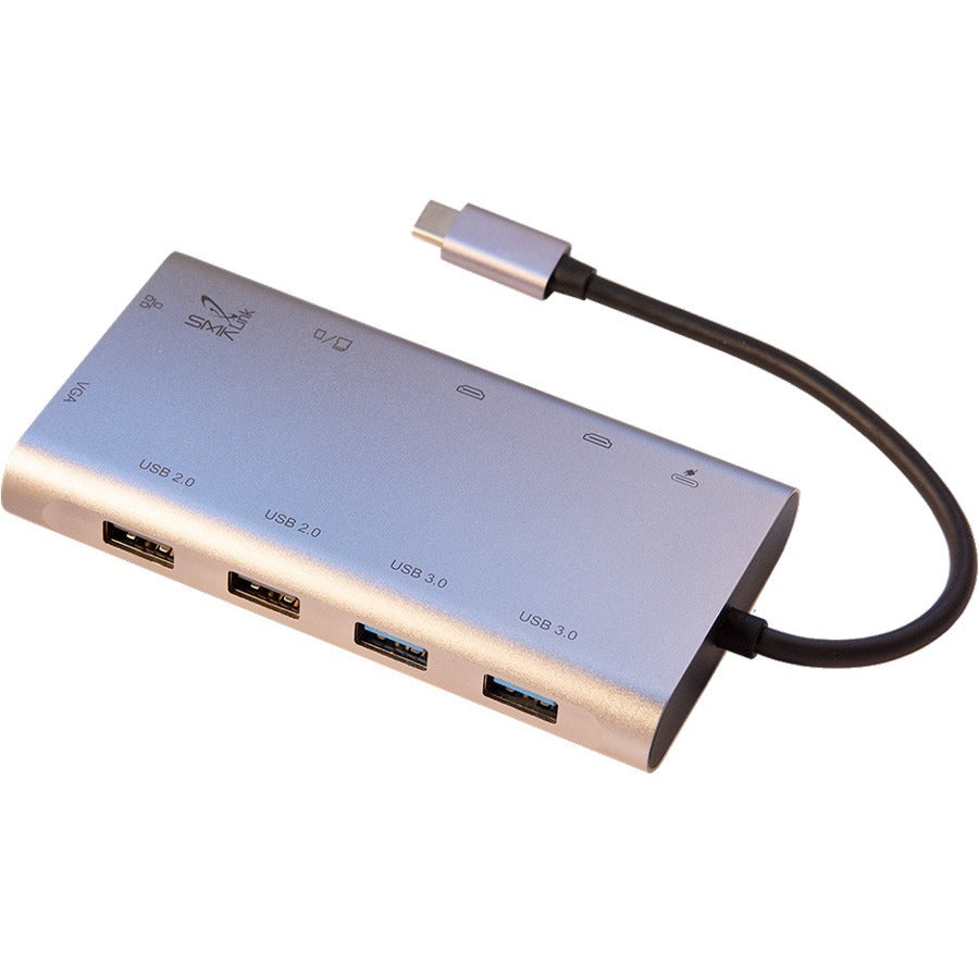 SMK-Link VP6950 USB-C 100W Mini Docking Station with Multi-Stream Triple Video VP6950