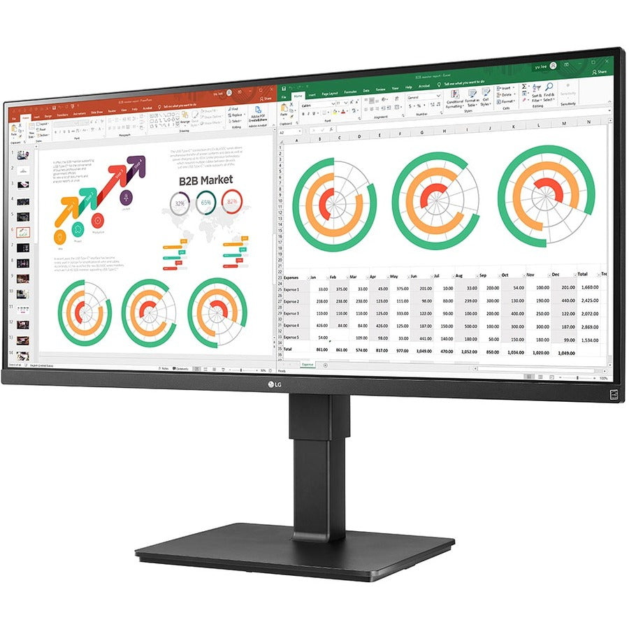 LG Ultrawide 34BN770-B 34" Class QHD LCD Monitor - 21:9 - Matte Black 34BN770-B