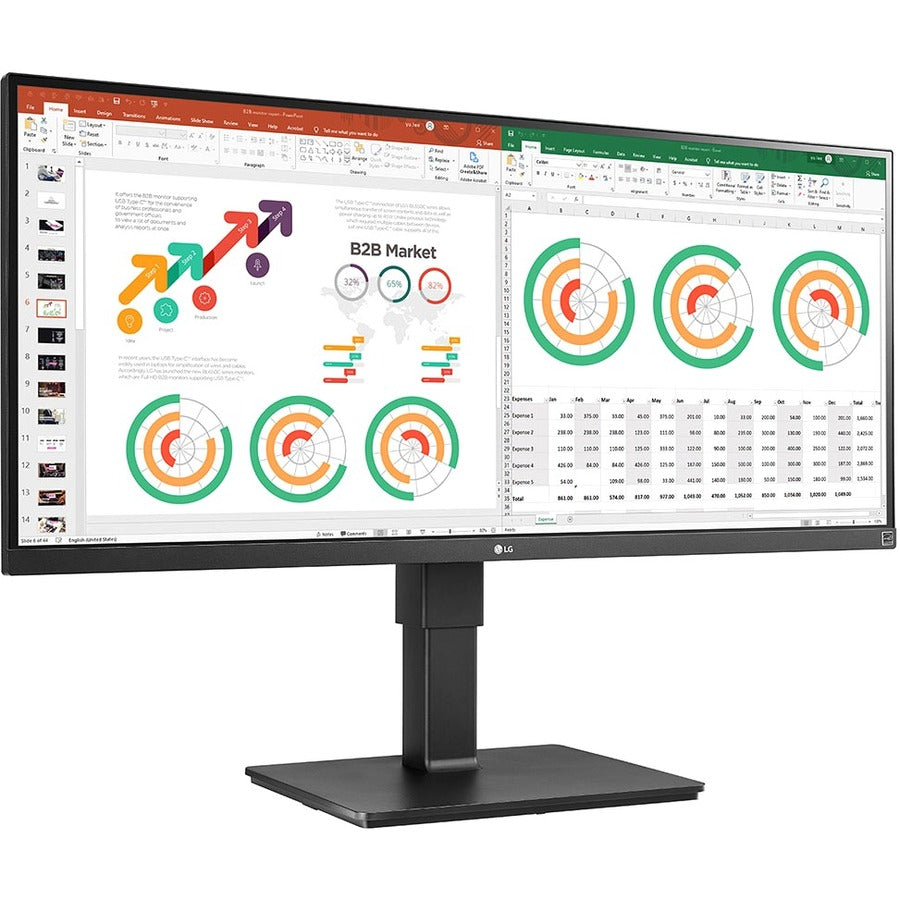 LG Ultrawide 34BN770-B 34" Class QHD LCD Monitor - 21:9 - Matte Black 34BN770-B