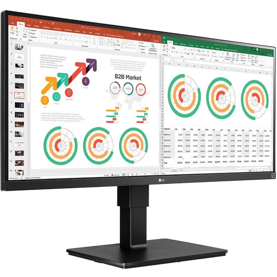 LG Ultrawide 34BN770-B 34" Class QHD LCD Monitor - 21:9 - Matte Black 34BN770-B