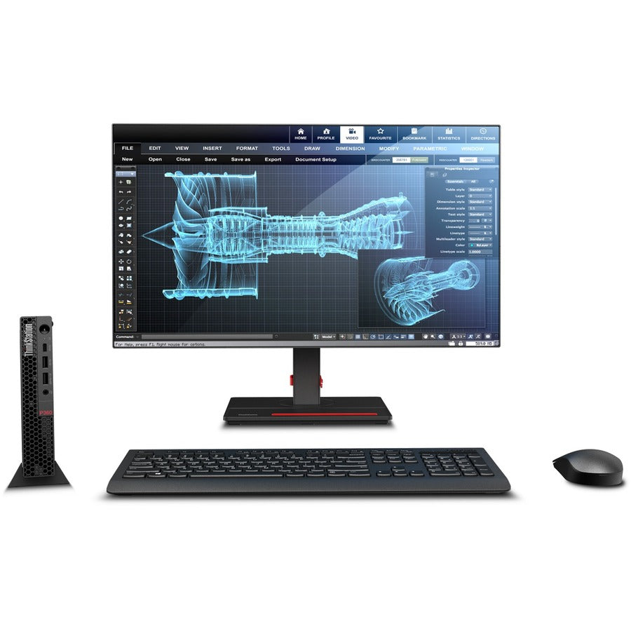 Lenovo ThinkStation P360 30FA001EUS Workstation - 1 x Intel Core i7 12th Gen i7-12700T - 16 GB - 512 GB SSD - Tiny - Black 30FA001EUS