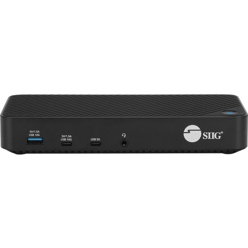 SIIG Triple Hybrid 4K Video Docking Station with PD Charging JU-DK0P11-S1
