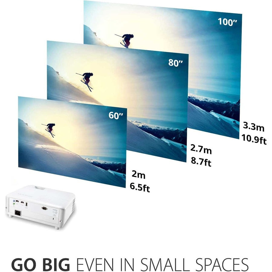 ViewSonic PX701HDH 1080p Projector, 3500 Lumens, SuperColor, Vertical Lens Shift, Dual HDMI, 10w Speaker, Enjoy Sports and Netflix Streaming with Dongle PX701HDH