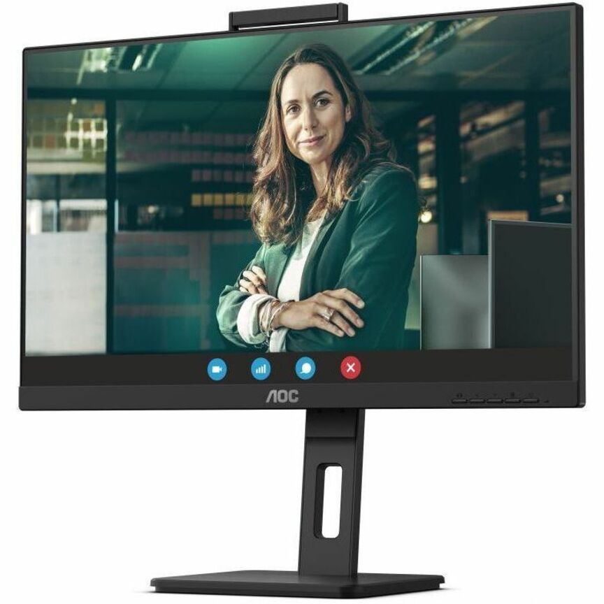 AOC Q27P3CW 27" Class Webcam UW-UXGA LCD Monitor - 16:9 - Textured Black Q27P3CW