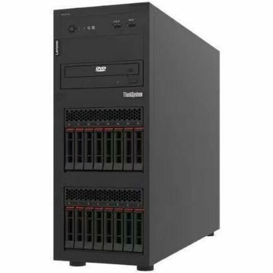 Lenovo ThinkSystem ST250 V3 7DCEA023NA Tower Server - 1 x Intel Xeon E-2434 3.40 GHz - 16 GB RAM - Serial ATA/600 Controller 7DCEA023NA
