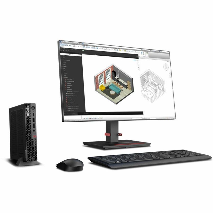 Lenovo ThinkStation P3 30H0006PUS Workstation - 1 x Intel Core i7 14th Gen i7-14700 - vPro Technology - 16 GB - 512 GB SSD - Tiny - Black 30H0006PUS