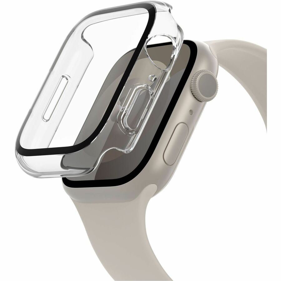 Belkin TemperedCurve 2-in-1 Treated Screen Protector + Bumper for Apple Watch Series 8 Clear OVG004ZZCL-REV