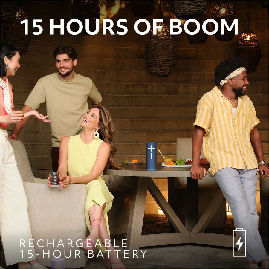 Ultimate Ears BOOM 4 Portable Waterproof Bluetooth Speaker With 360-Degree, Bold, Immersive, Crystal-Clear Sound, Floating Speaker With 15-Hour Battery and 147ft (45m) Range, Red 984-002004