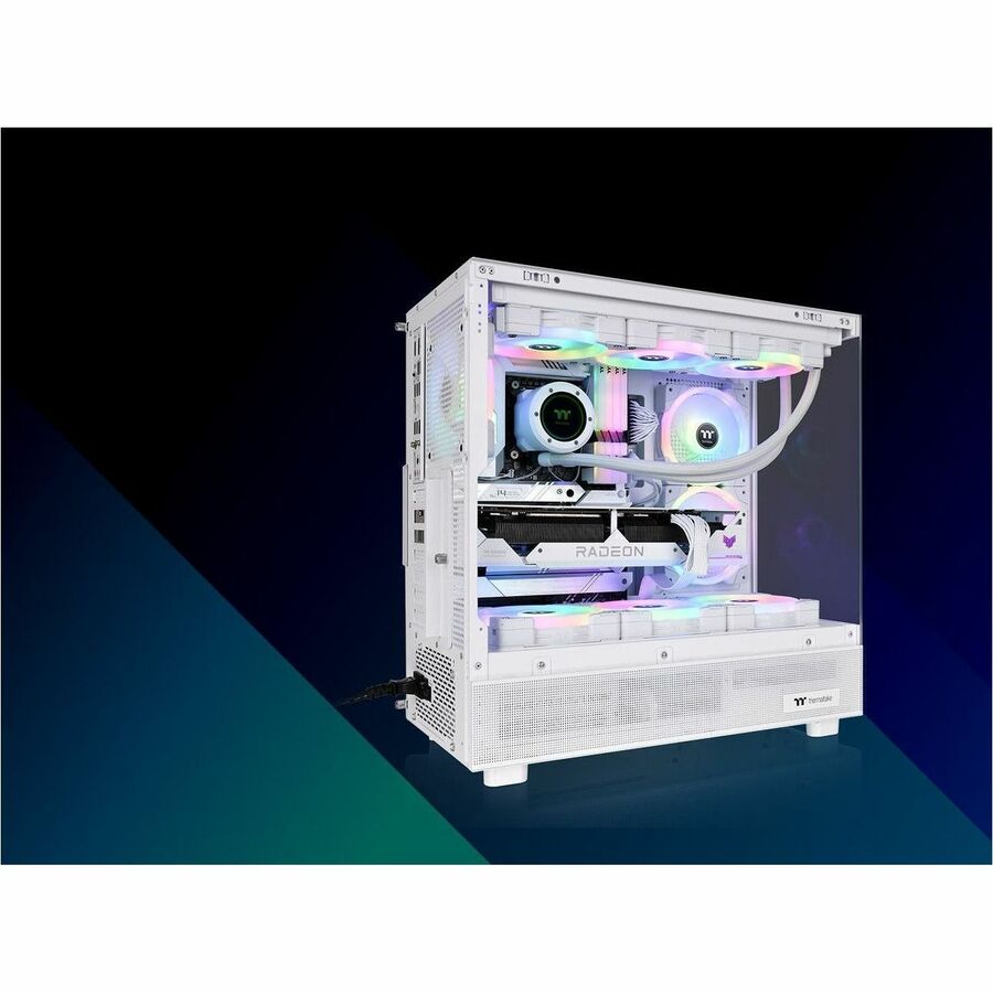 Thermaltake View 270 Plus TG ARGB Snow Mid Tower Chassis CA-1Y7-00M6WN-01