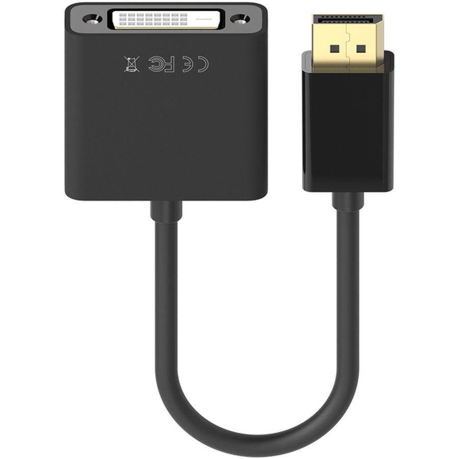 Belkin DisplayPort to DVI Adapter, M/F, 1080p F2CD005B
