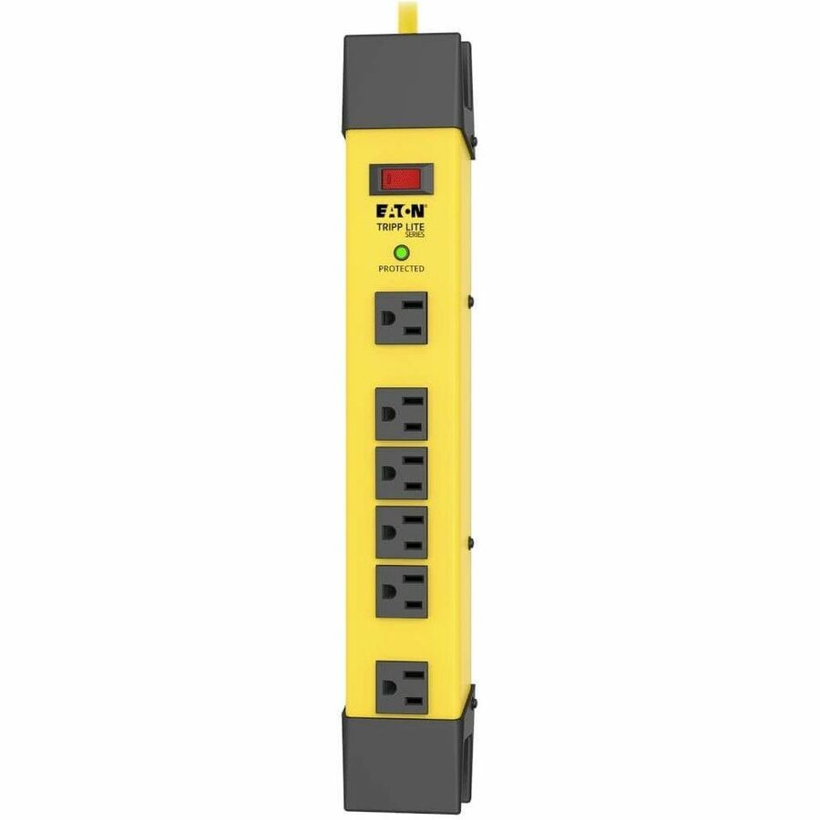 Eaton Tripp Lite Series Protect It! 6-Outlet Industrial Safety Surge Protector, 15 ft. Cord, 2700 Joules, Cord Wrap, Hang Holes TLM615SA