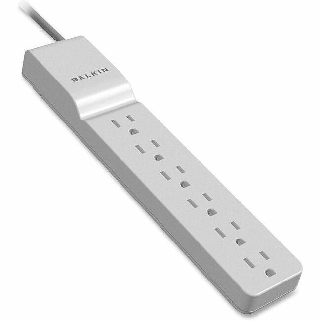 Belkin 6 Outlet Home and Office Power Strip Surge Protector with 4ft Power Cord - 720 Joules - 1875 Watts BE106000-04