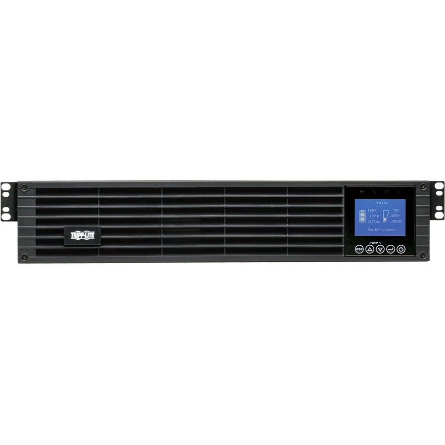 Tripp Lite by Eaton SmartOnline 208/230V 1000VA 900W Double-Conversion UPS - 6 Outlets, Extended Run, Card Slot, LCD, USB, DB9, 2U SUINT1000LCD2U