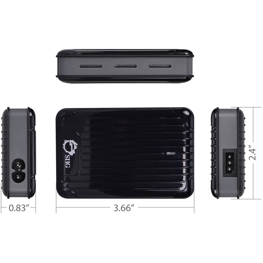 SIIG Ultra-Compact Universal Laptop Power Adapter - 90W AC-PW1212-S1