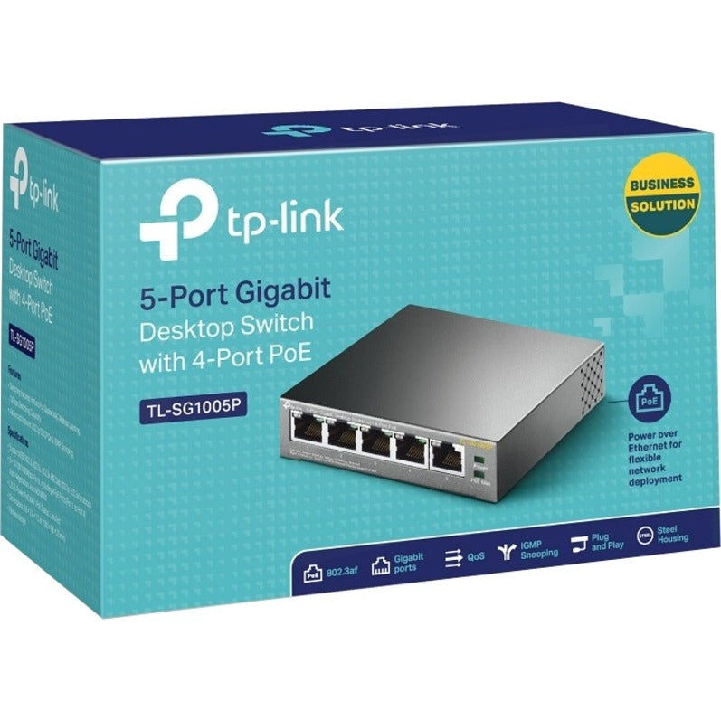 TP-Link TL-SG1005P - 5-Port Gigabit PoE Switch TL-SG1005P