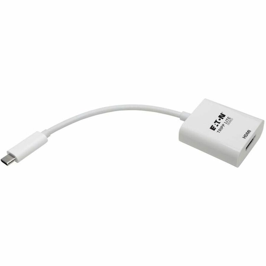 Eaton Tripp Lite Series USB-C to HDMI Adapter (M/F) - 4K 60 Hz, HDCP 2.2, White U444-06N-HD4K6W