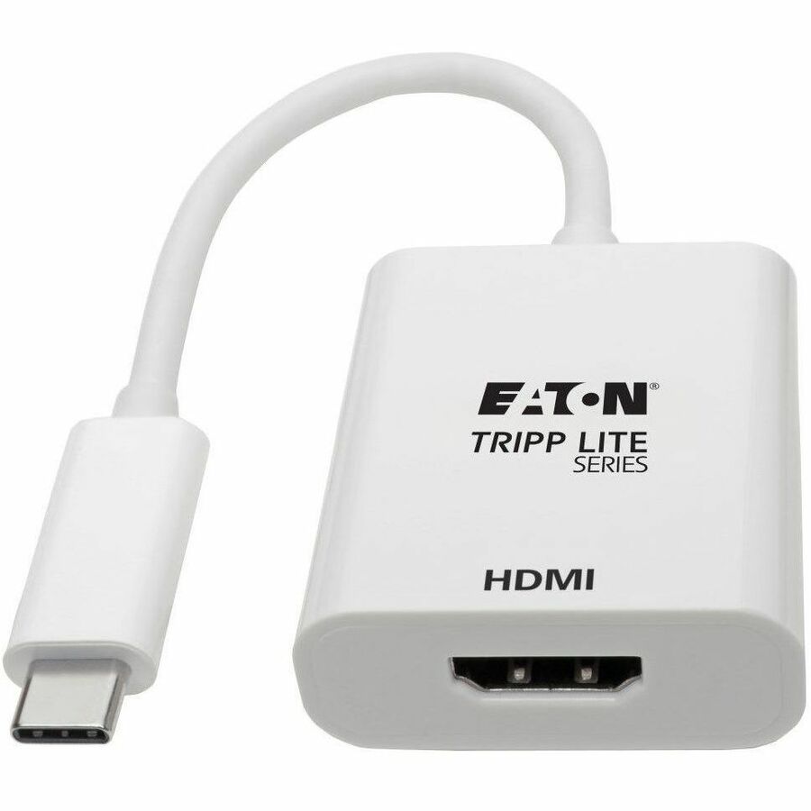 Eaton Tripp Lite Series USB-C to HDMI Adapter (M/F) - 4K 60 Hz, HDCP 2.2, White U444-06N-HD4K6W