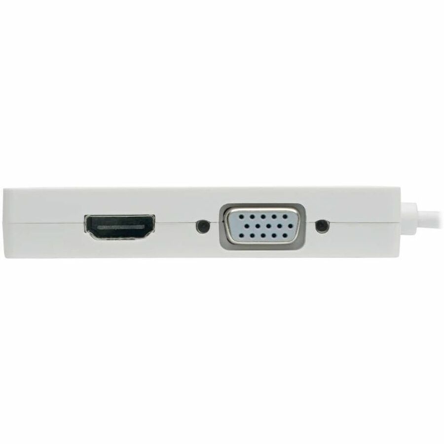 Eaton Tripp Lite Series USB-C Multiport Adapter (M/3xF) - 4K HDMI, DVI, VGA, HDCP, White U444-06N-HDV4K